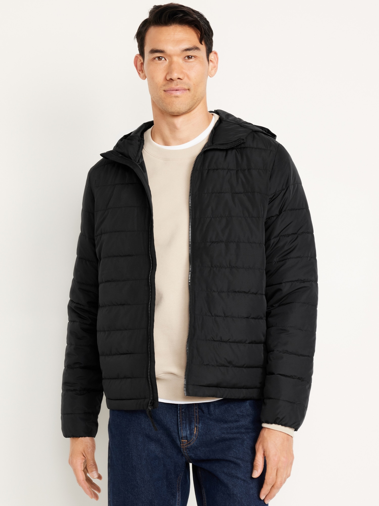 Water-Resistant Narrow-Channel Puffer Jacket