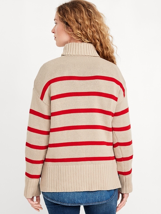 Image number 6 showing, Turtleneck Tunic Sweater