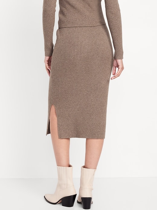 Image number 2 showing, High-Waisted SoSoft Ribbed Midi Skirt