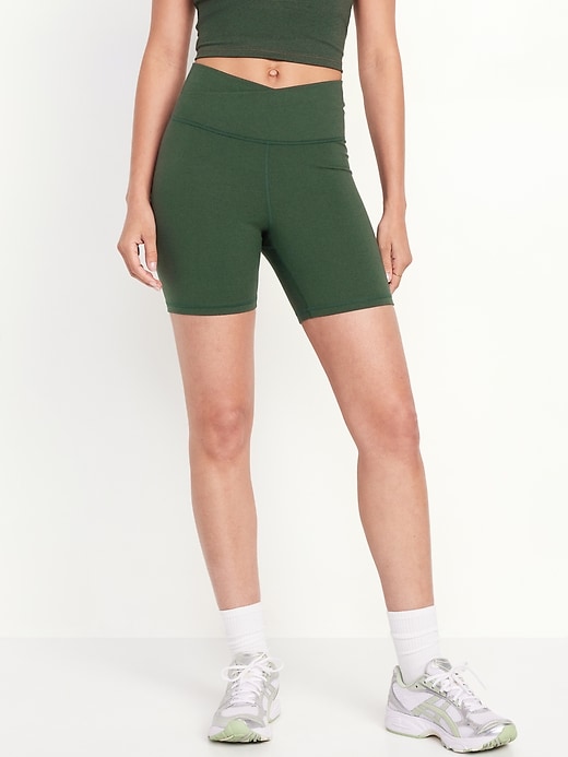 Image number 1 showing, Extra High-Waisted CloudComfy Biker Shorts -- 6-inch inseam