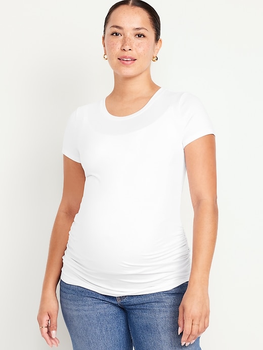 Image number 1 showing, Maternity Crew Neck T-Shirt