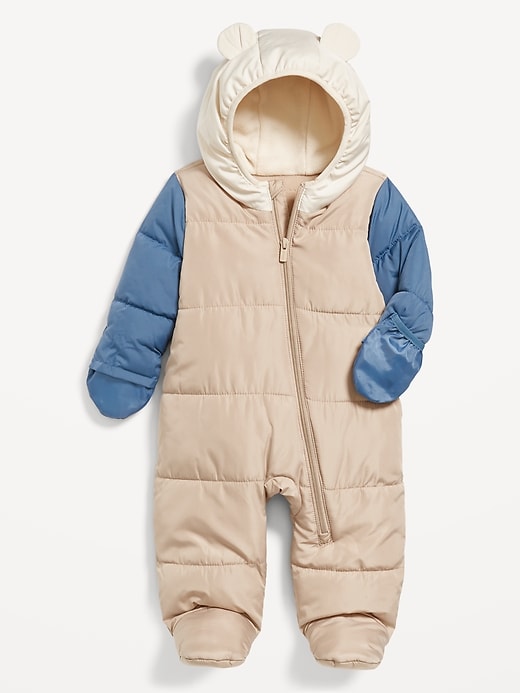 View large product image 1 of 1. Unisex Water-Resistant Frost Free Puffer Snowsuit for Baby