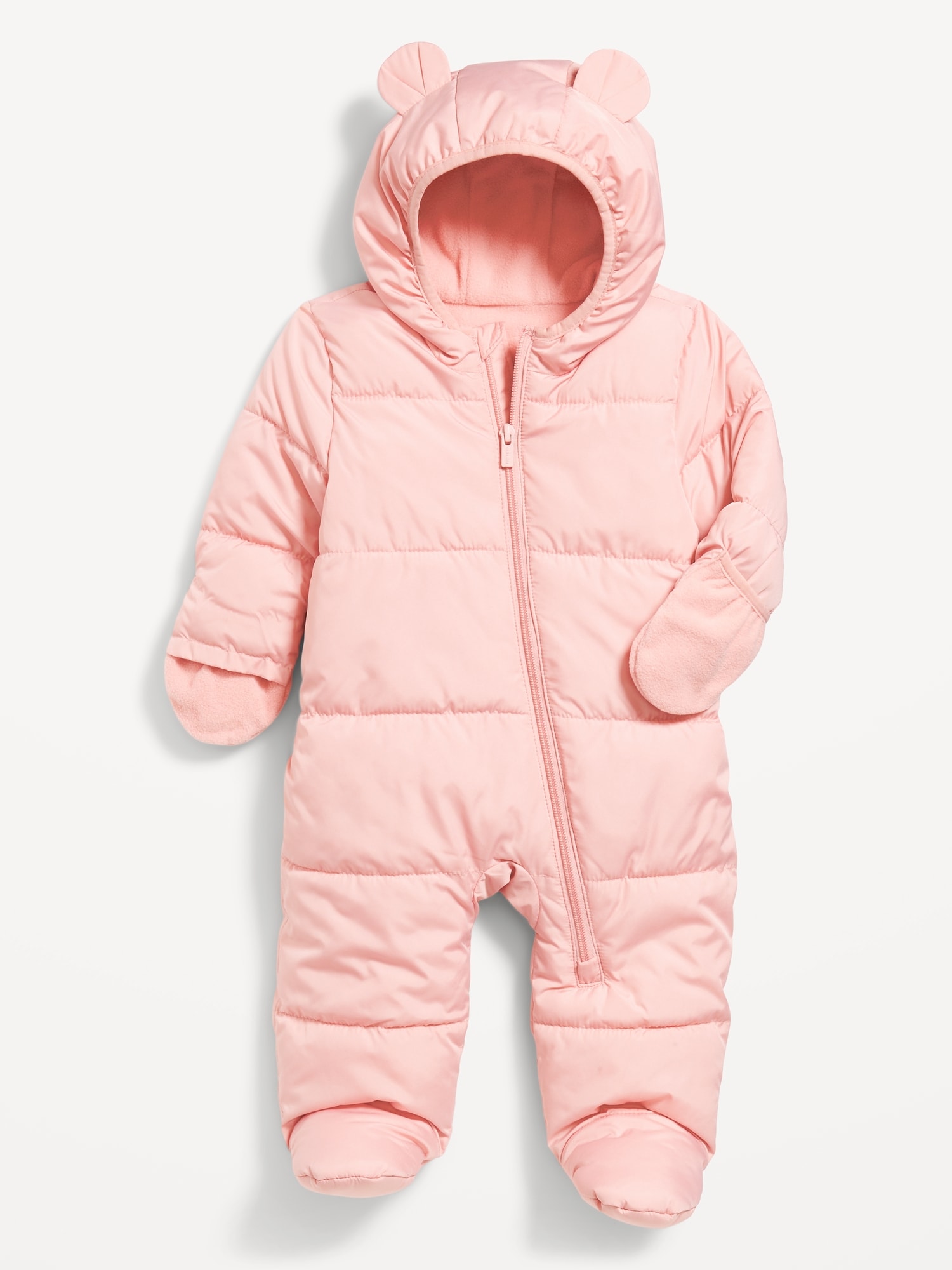 Unisex Water-Resistant Frost Free Puffer Snowsuit for Baby - Pink