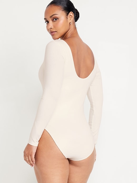 Image number 6 showing, Double-Layer Scoop-Back Bodysuit