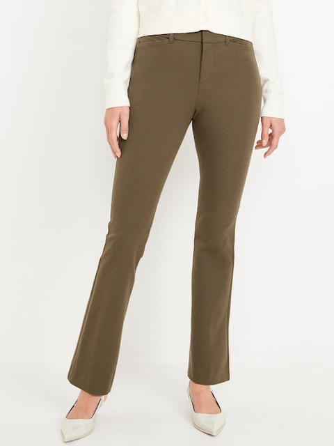 High-Waisted Pixie Flare Pants - Reishi