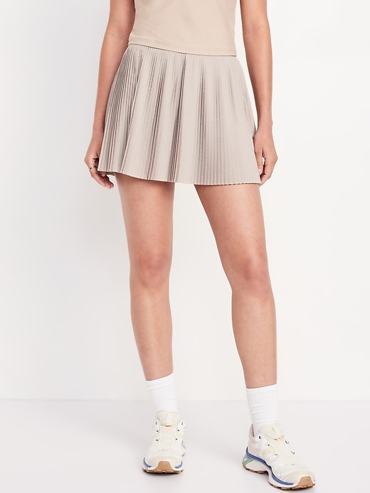 Image number 1 showing, Extra High-Waisted StretchTech Micro-Pleated Skort