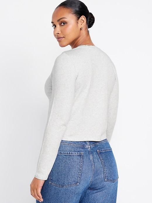 Image number 6 showing, Bestee Long-Sleeve Crop T-Shirt