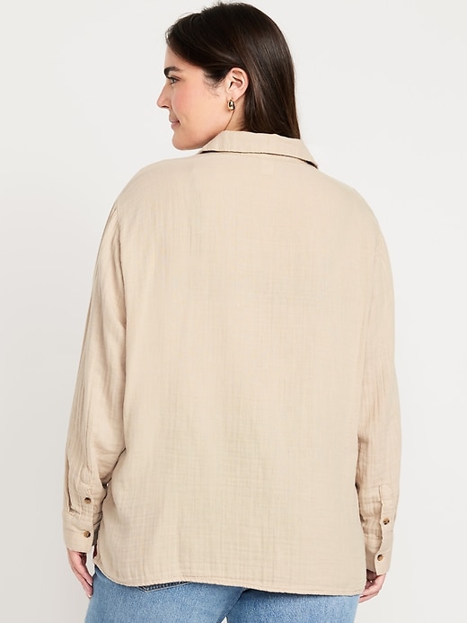 Image number 6 showing, Button-Down Boyfriend Shirt