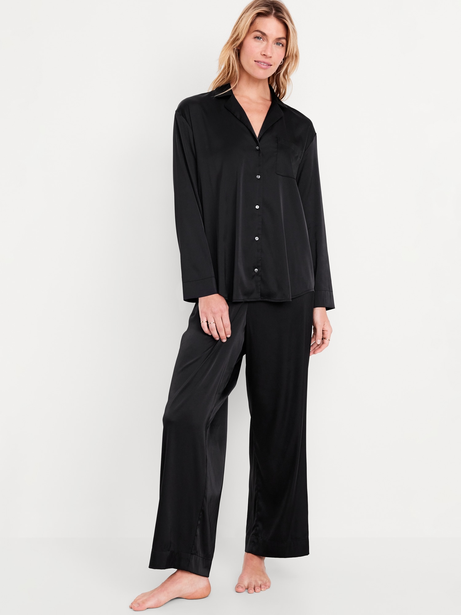 Satin Pajama Pant Set | Old Navy