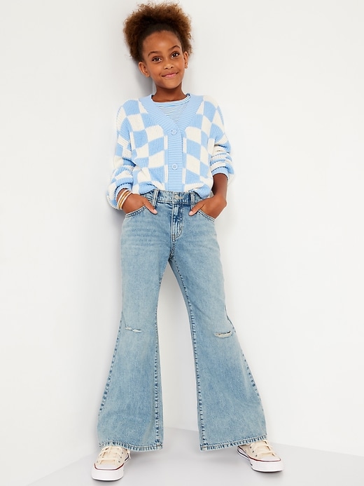 Image number 3 showing, High-Waisted Super Baggy Flare-Leg Jeans for Girls