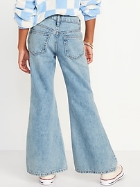 Image number 2 showing, High-Waisted Super Baggy Flare-Leg Jeans for Girls