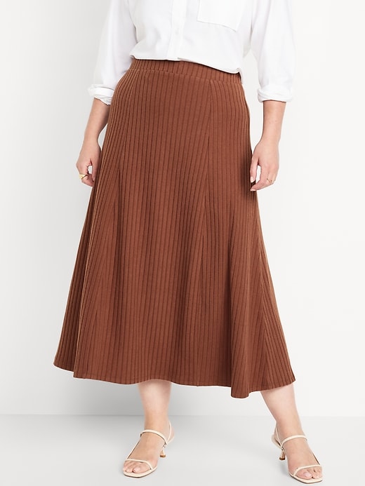 Image number 5 showing, Cozy Ribbed Maxi Skirt