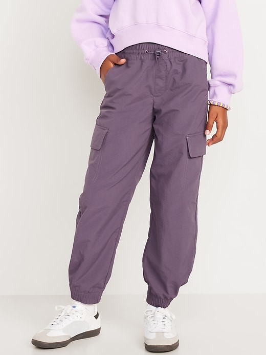 View large product image 1 of 5. High-Waisted Loose Cargo Performance Pants for Girls
