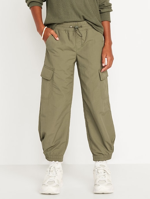 View large product image 1 of 5. High-Waisted Loose Cargo Performance Pants for Girls