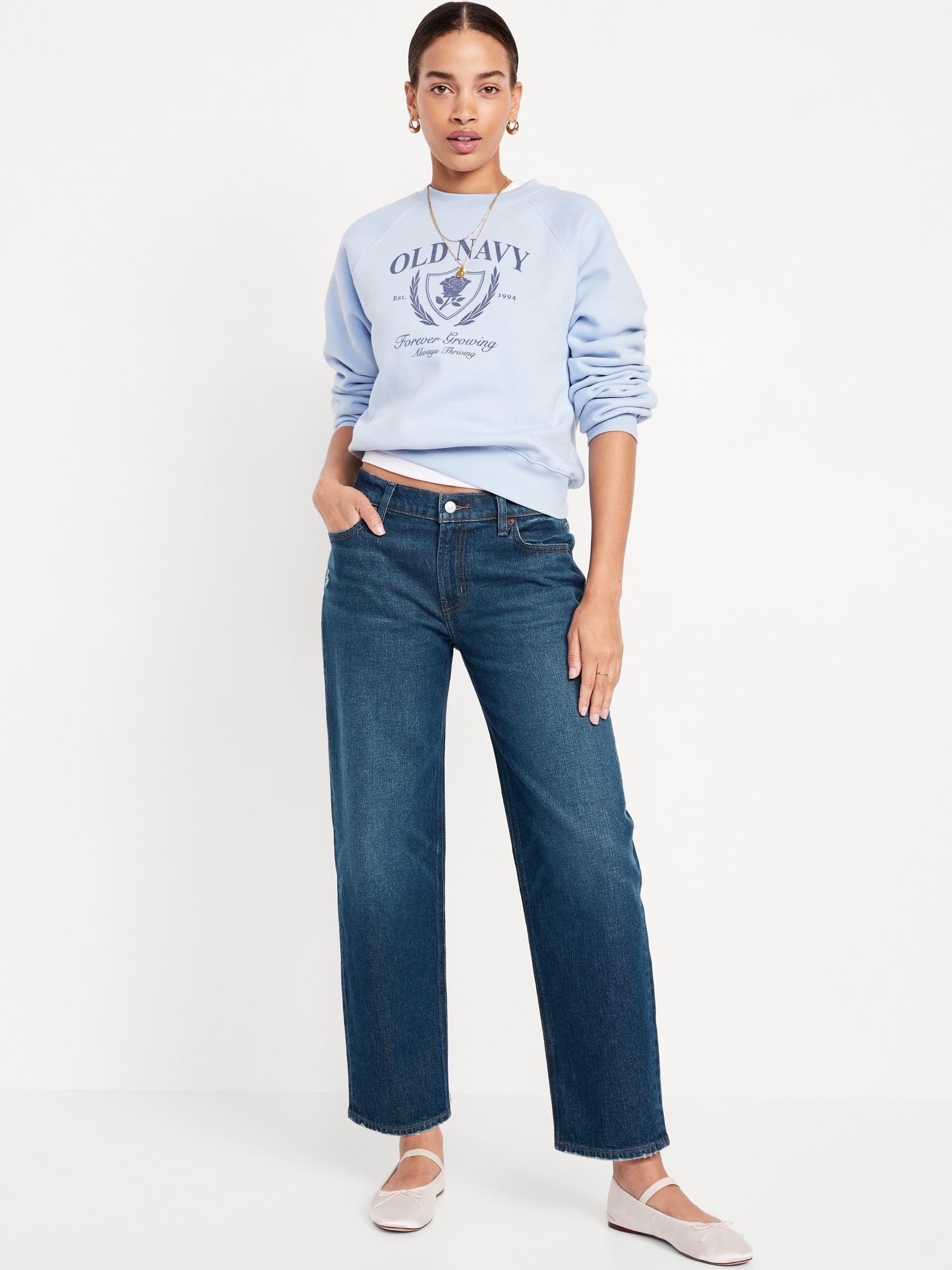 Mid-Rise Boyfriend Ankle Jeans