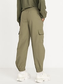 Image number 2 showing, High-Waisted Loose Cargo Performance Pants for Girls