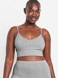 View large product image 5 of 8. Seamless Longline Bralette