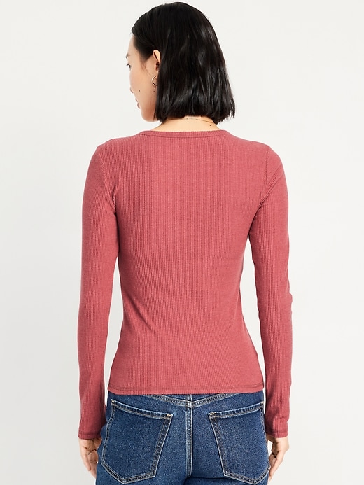 Image number 2 showing, Slim Plush-Knit T-Shirt