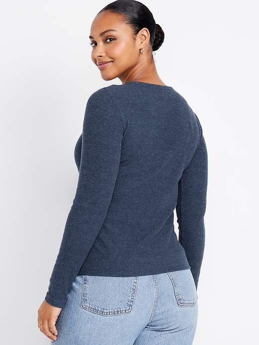 Image number 6 showing, Plush-Knit Long-Sleeve T-Shirt