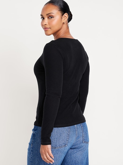 Image number 6 showing, Slim Plush-Knit T-Shirt