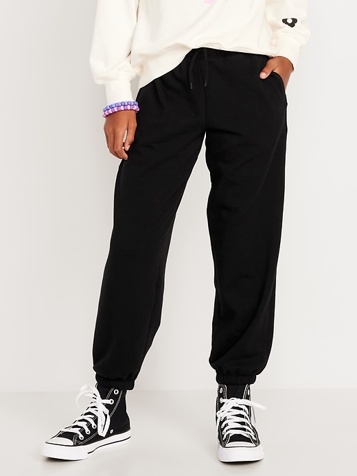 View large product image 1 of 5. Vintage High-Waisted Jogger Sweatpants for Girls