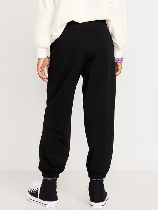 View large product image 2 of 5. Vintage High-Waisted Jogger Sweatpants for Girls