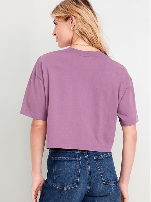 Image number 2 showing, Vintage Oversized Crop T-Shirt