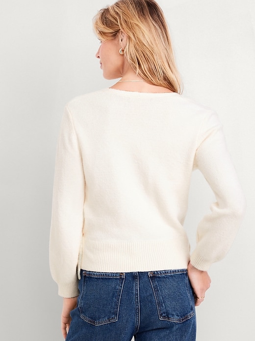 Image number 2 showing, SoSoft Tie-Waist Sweater