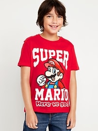 Image number 1 showing, Super Mario Bros.™ Gender-Neutral Graphic T-Shirt for Kids