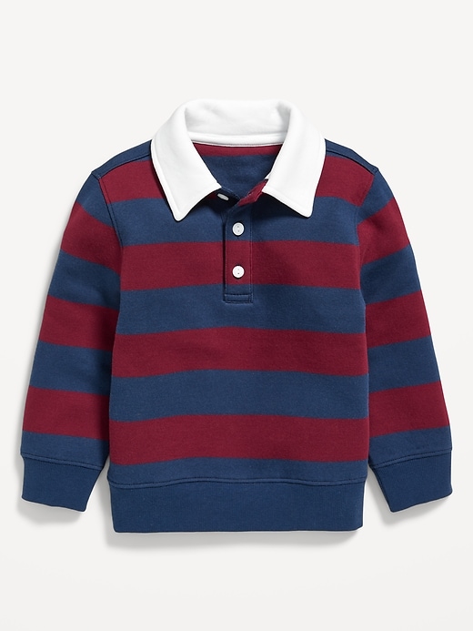 View large product image 1 of 1. Cozy Long-Sleeve Collared Sweater for Toddler Boys