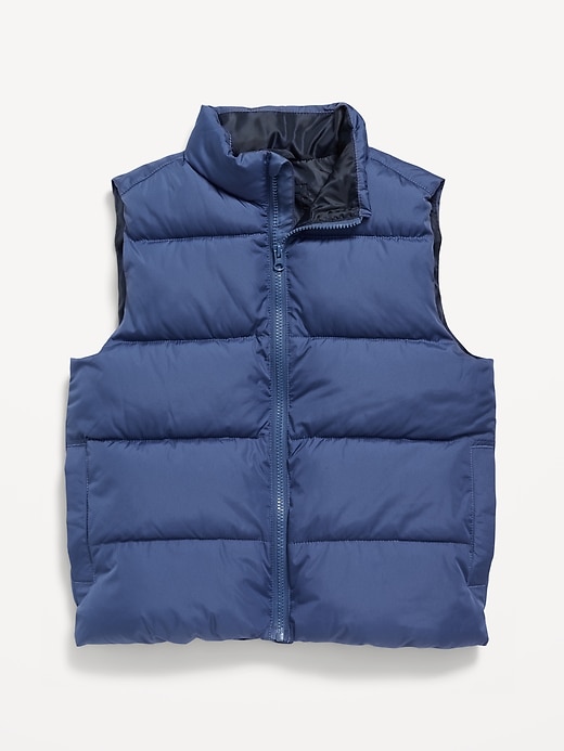 View large product image 2 of 3. Water-Resistant Quilted Puffer Vest for Boys