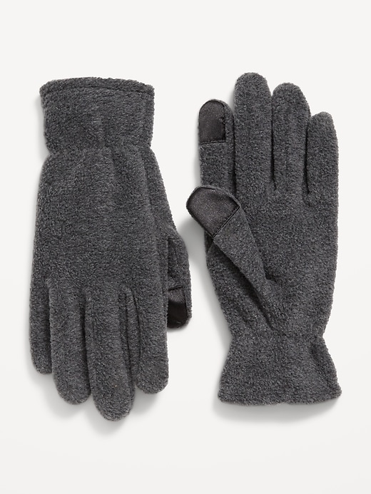 View large product image 1 of 1. Text-Friendly Performance Fleece Gloves for Men