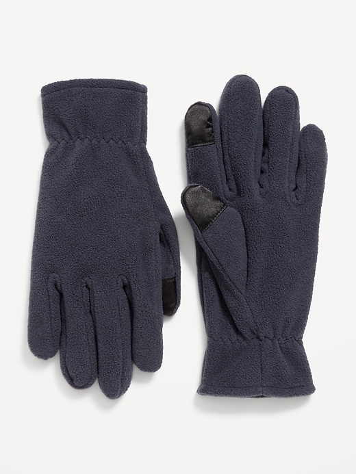 View large product image 1 of 1. Text-Friendly Performance Fleece Gloves for Men