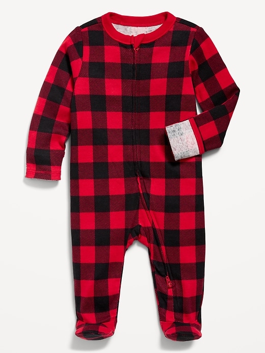 View large product image 2 of 3. 2-Way-Zip Printed Sleep &amp; Play Footed One-Piece for Baby