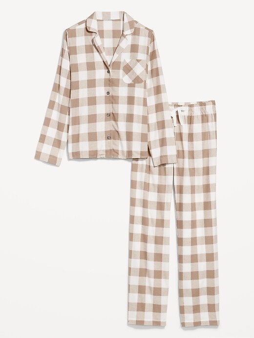 Image number 8 showing, Flannel Pajama Set for Women