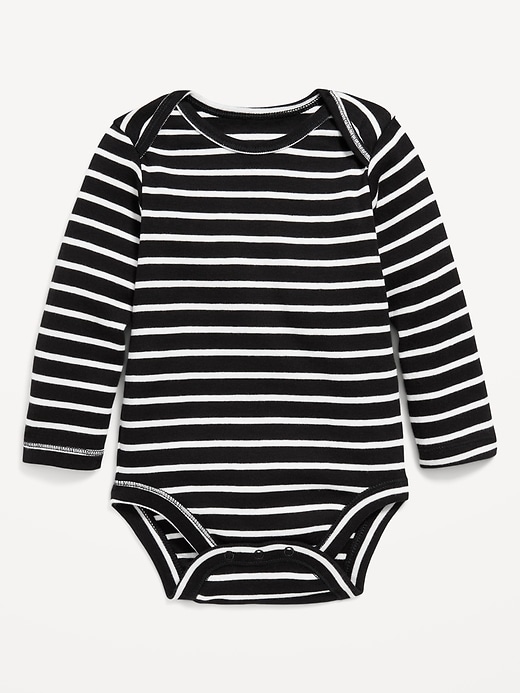 View large product image 1 of 2. Unisex Printed Long-Sleeve Bodysuit for Baby