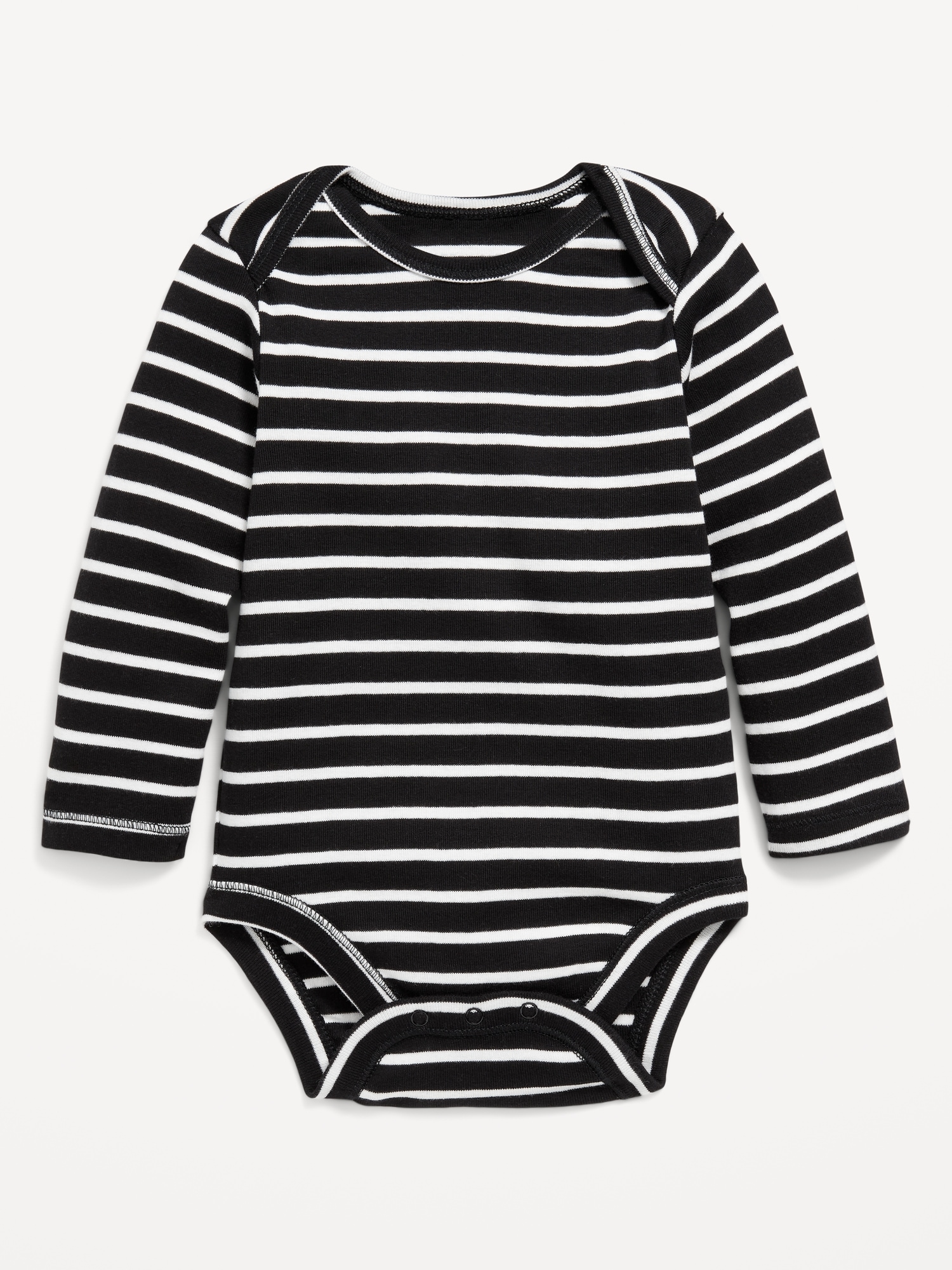 Unisex Printed Long-Sleeve Bodysuit for Baby