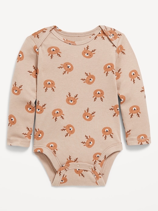 View large product image 1 of 1. Long-Sleeve Printed Bodysuit for Baby