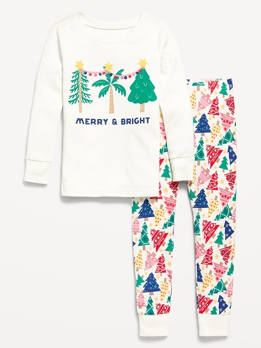 View large product image 2 of 3. Unisex Snug-Fit Printed Pajama Set for Toddler &amp; Baby