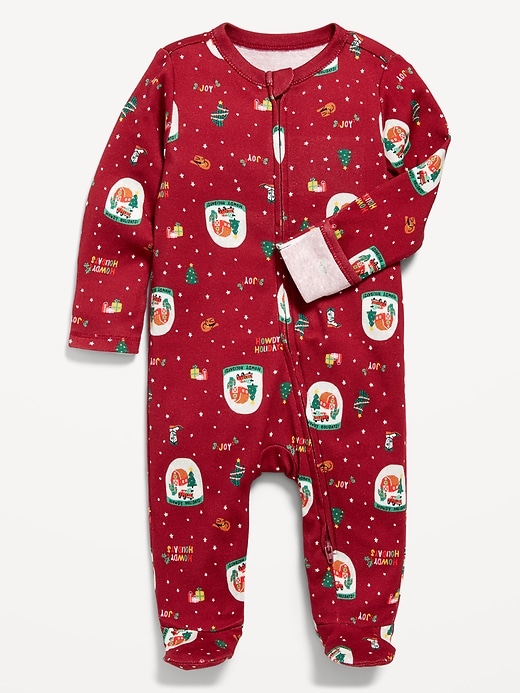 View large product image 2 of 3. 2-Way-Zip Printed Sleep &amp; Play Footed One-Piece for Baby