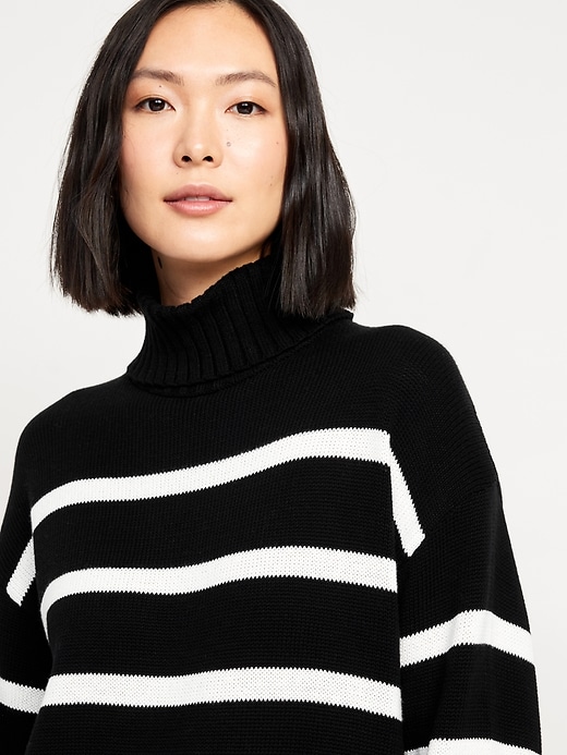 Image number 5 showing, Turtleneck Tunic Sweater