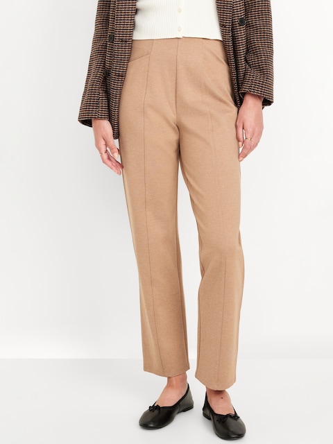 Extra High-Waisted Stevie Taper Pants - Camel