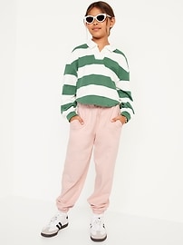 View large product image 3 of 4. Vintage High-Waisted Jogger Sweatpants for Girls