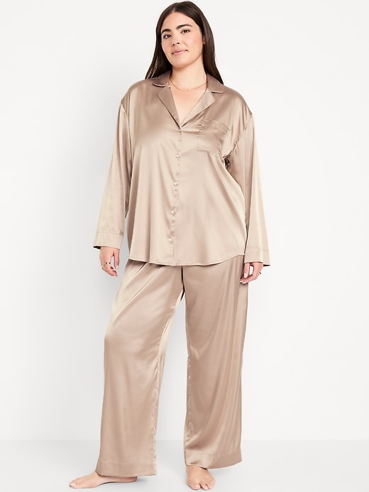 Image number 5 showing, Satin Pajama Pant Set