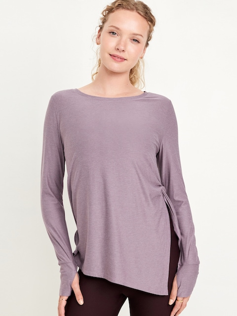 CloudMotion Side-Tie Tunic - Ondine