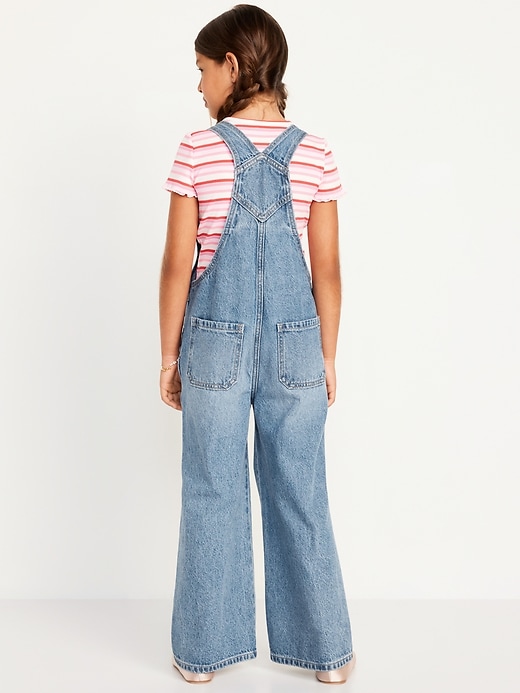 View large product image 2 of 4. Baggy Wide-Leg Jean Overalls for Girls