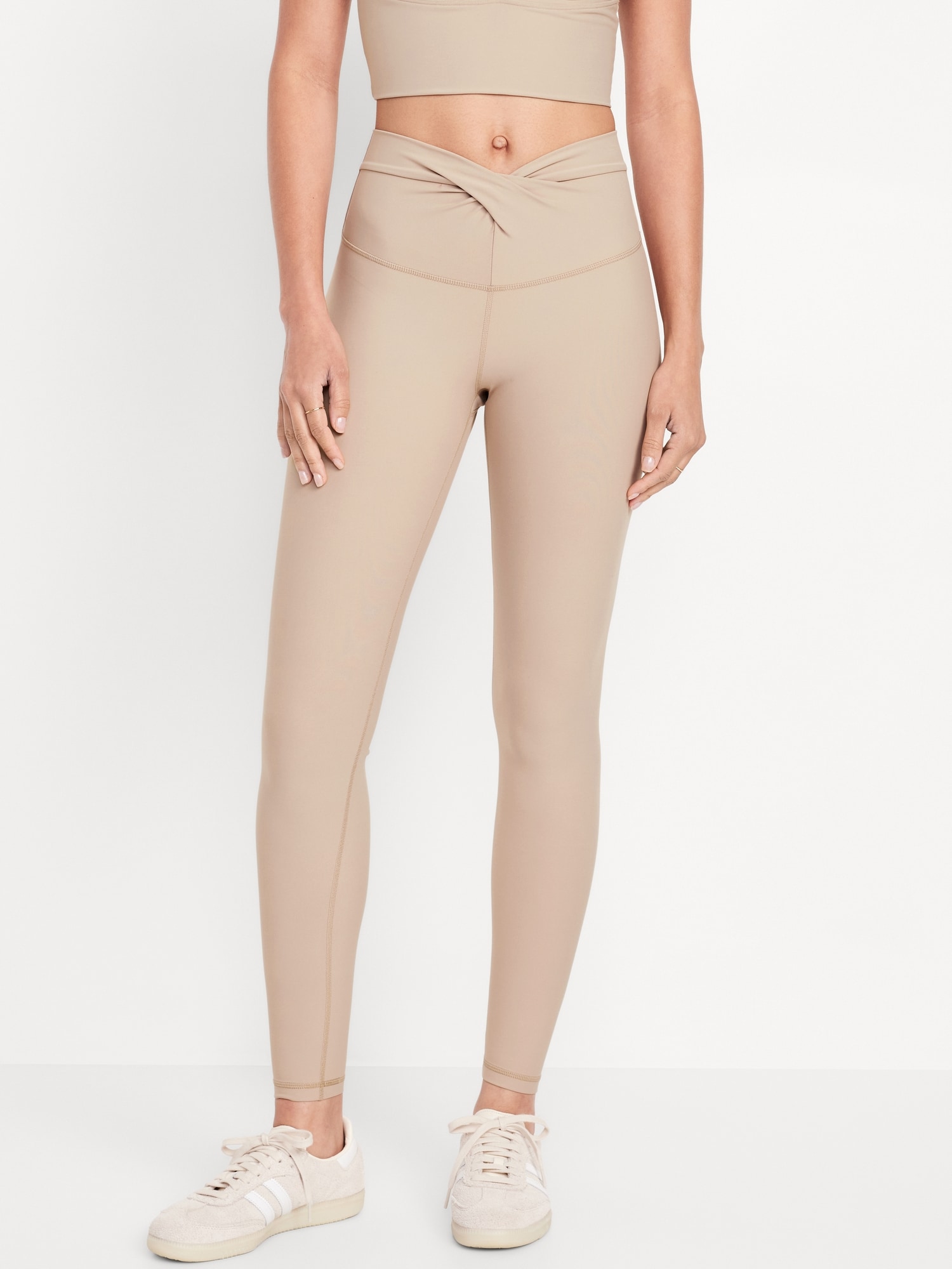 Extra High-Waisted PowerSoft Twist-Front Leggings