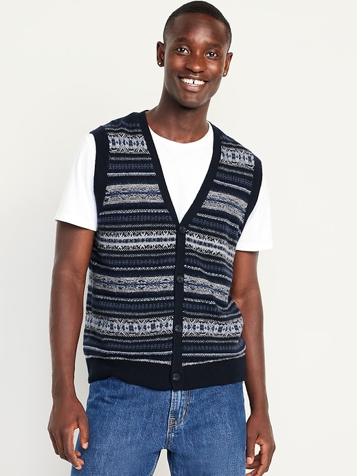 SoSoft Fair Isle Vest Old Navy