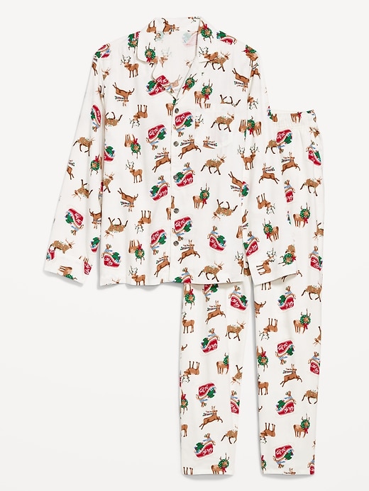 Image number 2 showing, Printed Flannel Pajama Set