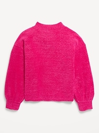 View large product image 3 of 3. Cozy Mock-Neck Chenille Sweater for Girls